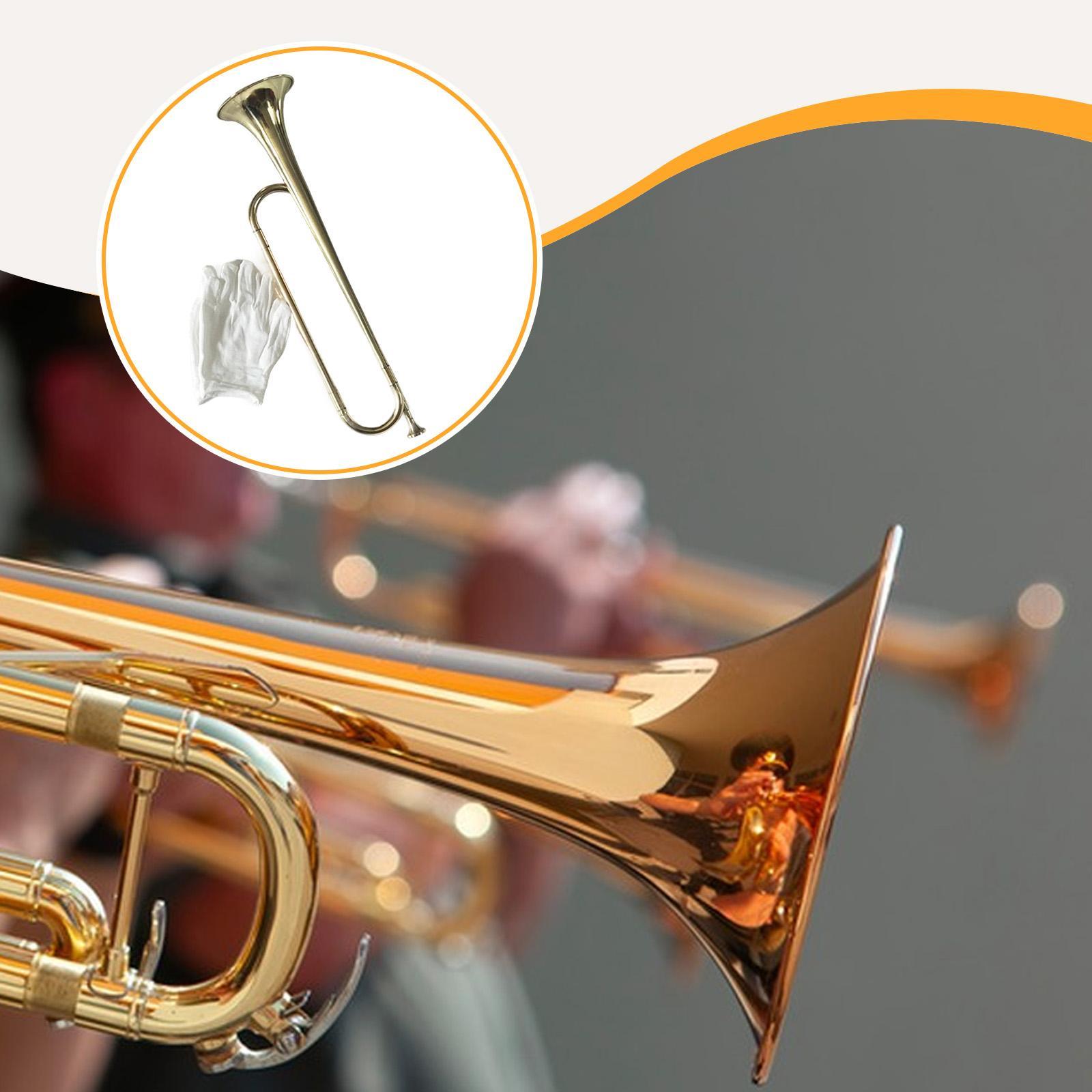 Musical Instrument Bugle - Trompeta de tambor de oro profesional,
