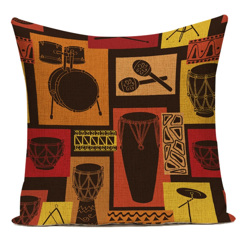 Musical Instrument In Africa - Funda de cojín Retro para mujer
