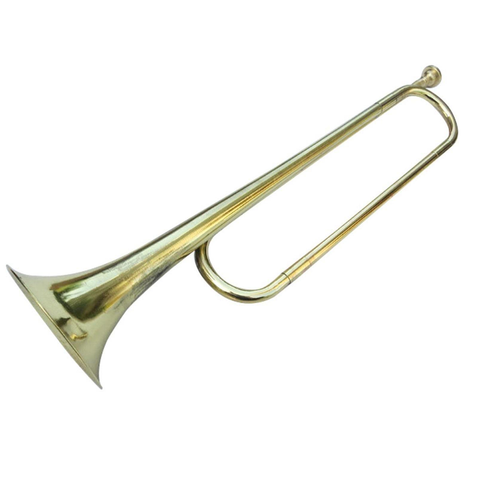 Musical Instrument Bugle - Elegante trompeta de latón pulido tipo