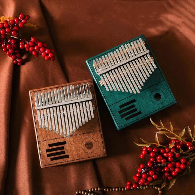 Musical Instrument Box - Retro Kalimba 17 llave pulgar piano