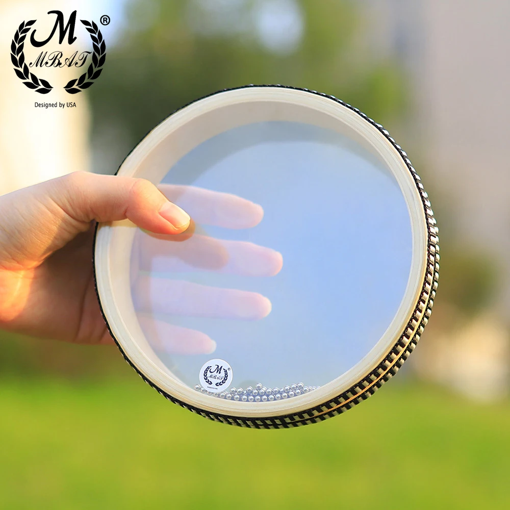 Musical Instrument Qin - M MBAT-tambor de mano con cuentas