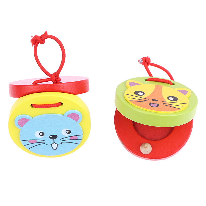 Musical Instrument For Babies - 1 ud. de castañuelas de madera