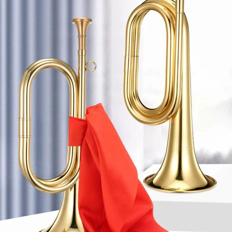 Trompeta de latón para niños p - Musical Instrument Bugle reseña y precio