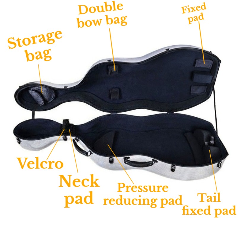 Estuche para violonchelo de fi - Musical Instrument Box reseña y precio