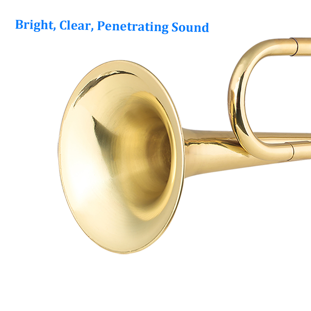 Trompeta de caballería chapada - Musical Instrument Bugle reseña y precio