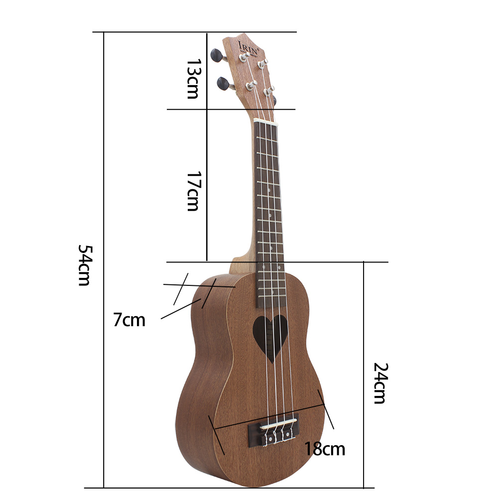 Ukelele Hawaiano de 21 Pulgada - Musical Instrument Qin reseña y precio