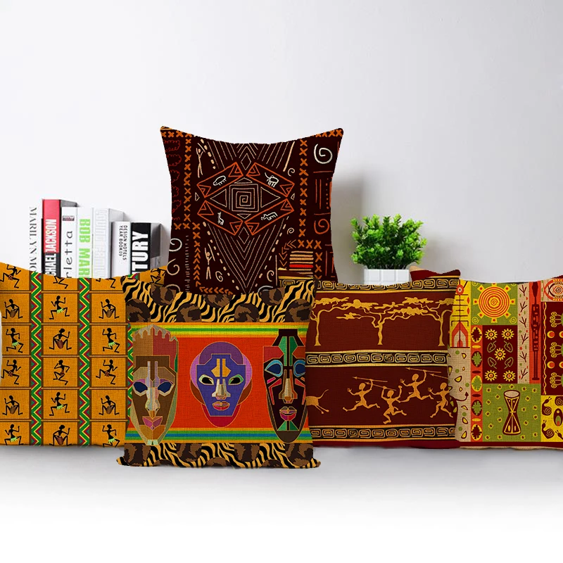 Funda de cojín Retro para muje - Musical Instrument In Africa reseña y precio