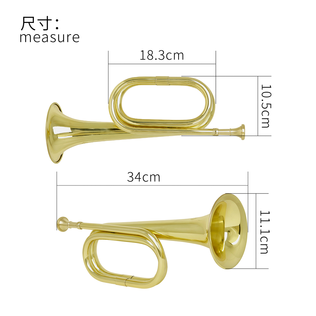 M MBAT Bugle Call trompeta de  - Musical Instrument Bugle reseña y precio