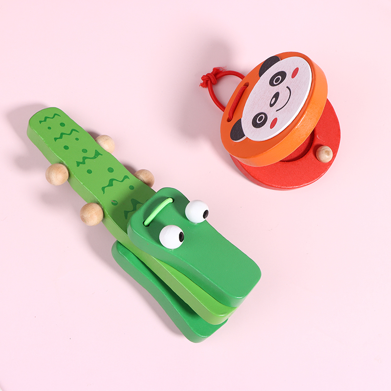 1 ud. de castañuelas de madera - Musical Instrument For Babies reseña y precio